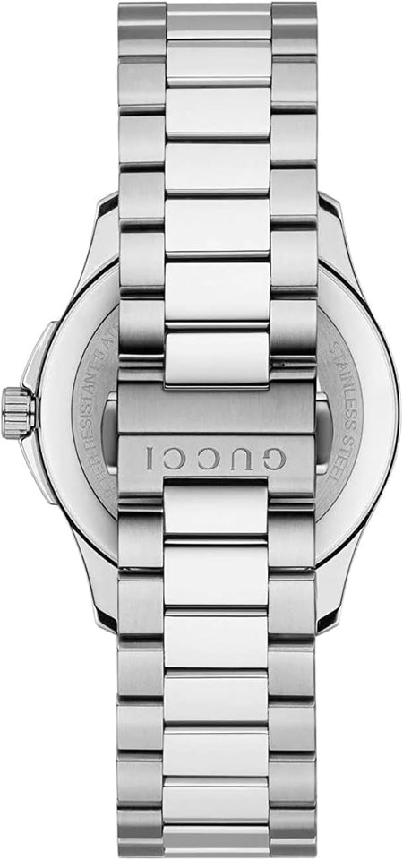 Gucci Men's Grey Dial Color Metal Strap Watch - YA126441