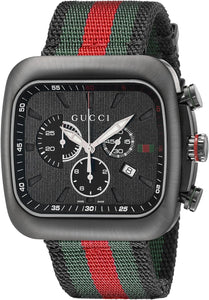 Gucci Coupe YA131202 Black Dial Chronograph 45MM SWISS MADE