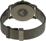 Emporio Armani Blue Dial Luigi Grey Mesh Watch For Men  AR11053