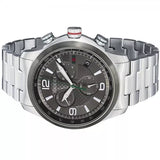 Gucci G Timeless Chronograph Grey Dial Silver Steel Strap Watch For Men - YA126238