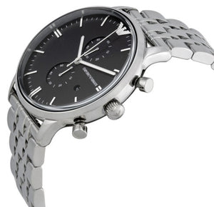 Emporio Armani Chronograph Black Dial Watch For Men  AR0389