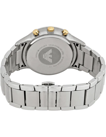 Emporio Armani Quartz Grey Dial Silver Steel Strap Watch For Men - AR11047