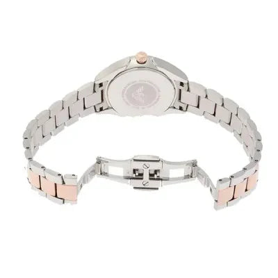 Emporio Armani Analog White Dial Two Tone Steel Strap Watch For Women - AR11029