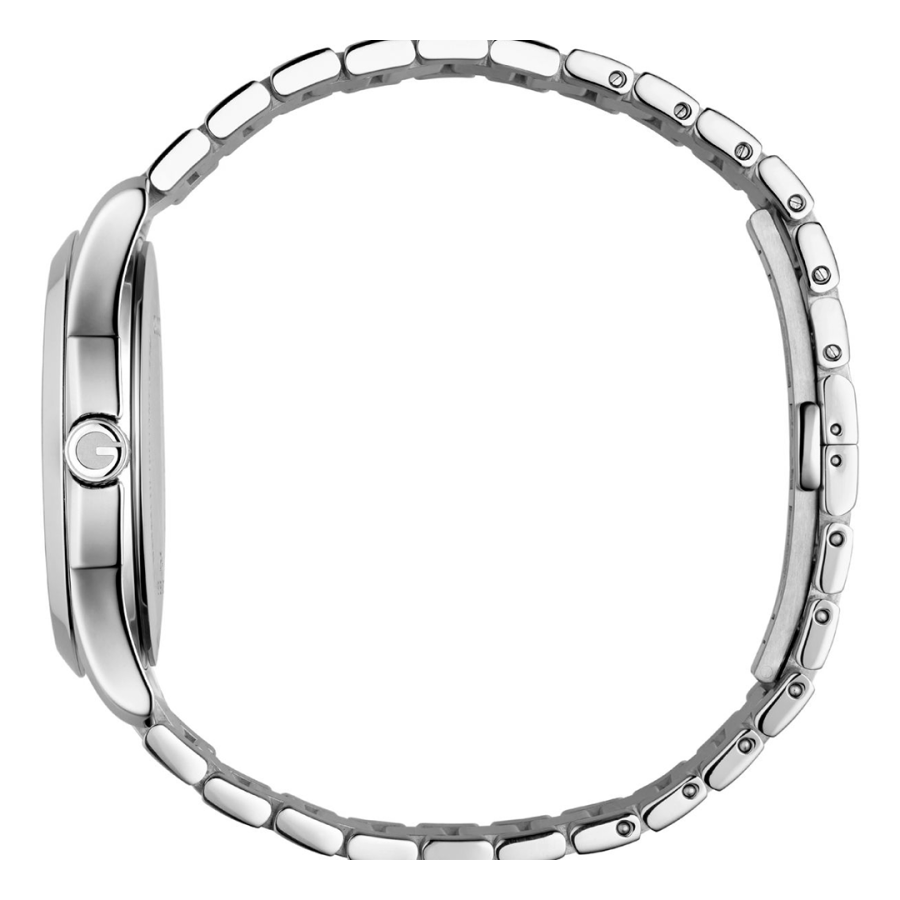 GUCCI  G-Timeless Black Diamond Dial Stainless Steel Unisex Watch YA126456